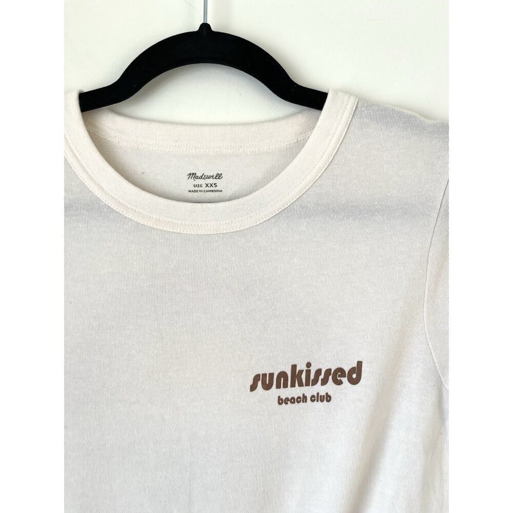 Madewell Sunkissed Beach Club Graphic Tomboy Tee XXS - Picture 2 of 4